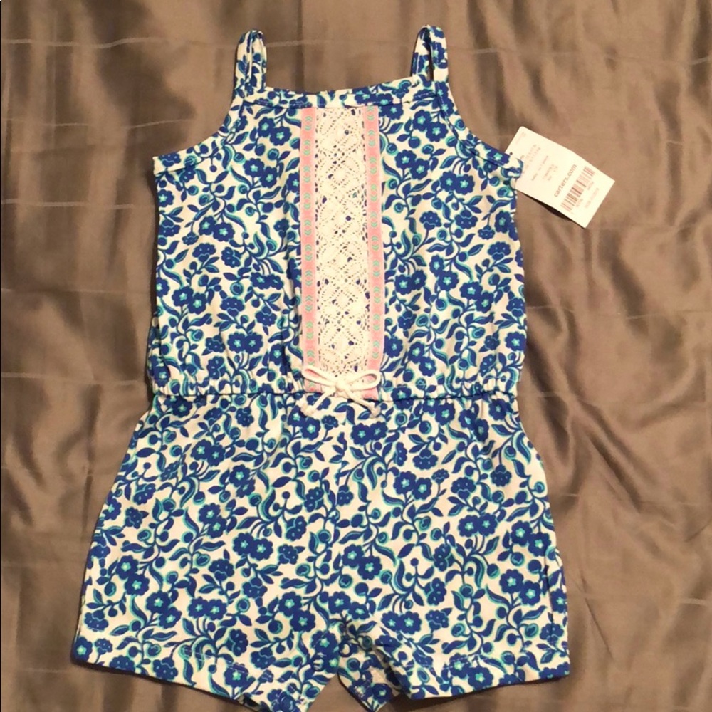 Carter’s printed Romper , 6 month . BRAND NEW✅✅